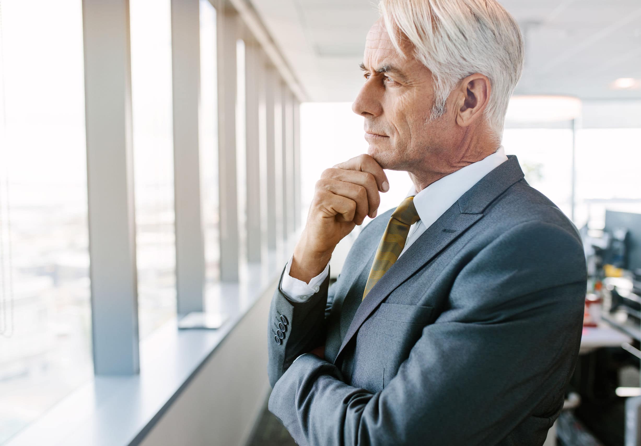 Family business owner thinks how to choose an interim manager
