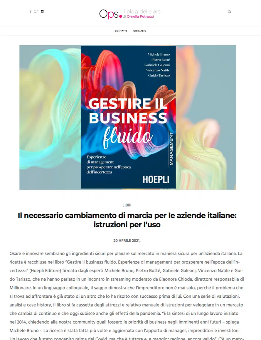 Il necessario cambiamento di marcia per le aziende italiane istruzioni per l’uso – Ops Blog News